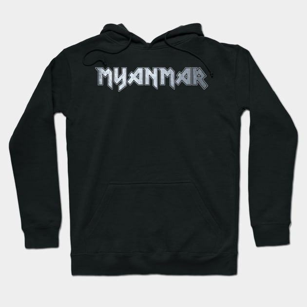 Heavy metal Myanmar Hoodie by KubikoBakhar